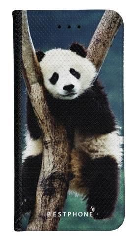 Portfel Wallet Case Samsung Galaxy A71 panda na drzewie