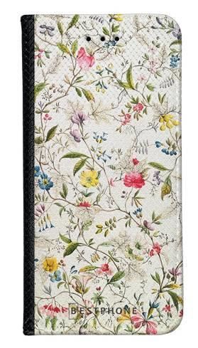 Portfel Wallet Case Samsung Galaxy S10e białe kwiatki