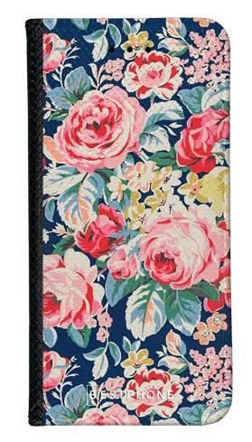Portfel Wallet Case Xiaomi Redmi NOTE 8T niebieskie kwiaty vintage