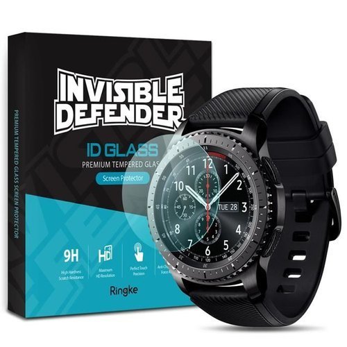 Ringke Invisible Defender 4x ID Glass szkło hartowane 2,5D 0,33 mm Samsung Gear S3 / Galaxy Watch 46mm (IGSG0011-RPKG)