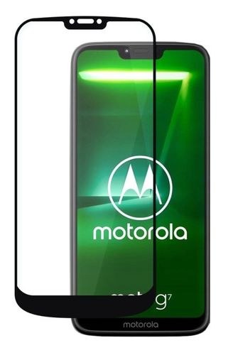 SZKŁO HARTOWANE FULL GLUE Motorola MOTO G7 Power czarny