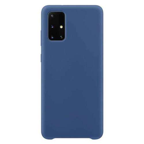 Silicone Case elastyczne silikonowe etui pokrowiec Samsung Galaxy A32 5G ciemnoniebieski