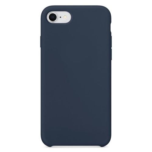 Silicone Case elastyczne silikonowe etui pokrowiec iPhone SE 2020 / iPhone 8 / iPhone 7 ciemnoniebieski