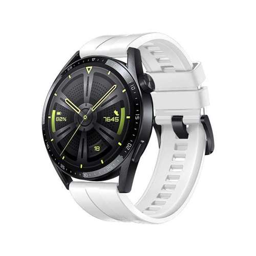 Strap One silikonowa opaska pasek bransoleta bransoletka do zegarka Huawei Watch GT 3 46 mm biały