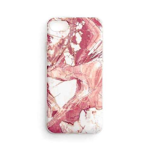 Wozinsky Marble żelowe etui pokrowiec marmur iPhone SE 2020 / iPhone 8 / iPhone 7 różowy
