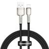 Baseus Cafule Metal Data kabel USB - Lightning 2,4 A 1 m czarny (CALJK-A01)