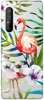 Boho Case Sony Xperia 1 II kwiaty i flamingi