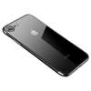 Clear Color case żelowy pokrowiec etui z metaliczną ramką iPhone SE 2020 / iPhone 8 / iPhone 7 czarny