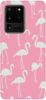 Etui Brokat SHINING różowe flamingi na Samsung Galaxy S20 Ultra