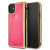 Etui Guess GUHCN61GLTRPI iPhone 11 różowy /pink hard case Glow Dark Sand Matte