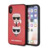 Etui Karl Lagerfeld KLHCPXKICKCRE iPhone X/Xs hardcase czerwony/red Karl & Choupette