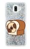 Etui pies w chlebie brokat na Samsung Galaxy J6 2018 Plus V2