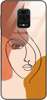Etui szklane GLASS CASE linearna twarz Xiaomi Redmi NOTE 9S / Redmi NOTE 9 PRO 