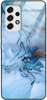 Etui szklane GLASS CASE marmur błękit złoto Samsung Galaxy A53 5G 