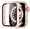 Etui + szkło 2W1 do Apple Watch 7/8/9 41mm różowo-rosegold