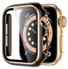 Etui + szkło 2W1 do Apple Watch 7/8/9 45mm czarno-rosegold