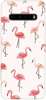 Foto Case LG V60 ThinQ różowe flamingi