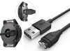 Kabel USB ładowarka USB 2.0 Quick Charge 1M do Garmin Fenix 5/5X/5S/5+/5X+/5S+/6/6PRO/6S/6S PR/6X/6X PRO/7/7X czarna