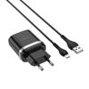 Ładowarka sieciowa 3A + kabel 1m Micro USB Quick Charge 3.0 HOCO C12Q Smart czarna