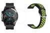 Opaska pasek bransoletka DOTSBAND do Huawei Watch GT 2 46mm BLACK/LIME +szkło