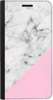 Portfel DUX DUCIS Skin PRO biały marmur z pudrowym na Xiaomi Poco M4 PRO 5G