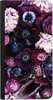 Portfel DUX DUCIS Skin PRO purpurowa kompozycja kwiatowa na OnePlus 9