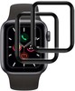 ZESTAW 2X Szkło Hybrydowe FULL GLUE 5D do Apple Watch 7/8/9 45mm czarny