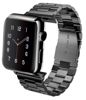 opaska pasek bransoleta STAINLESS STEEL Apple Watch 1/2/3/4/5/6/7/8/9/SE 38/40/41mm BLACK